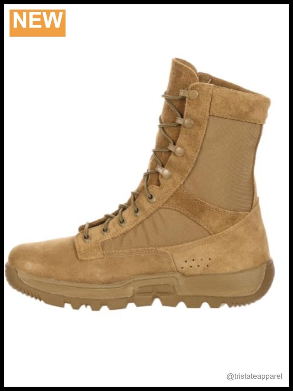Lightweight Military Tactical Boots Leather CORDURA 8" Work Boot